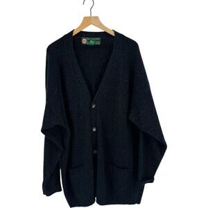Vintage Abercrombie & Fitch Indian Lake Wool Sweater Oversized Cardigan Sz XL
